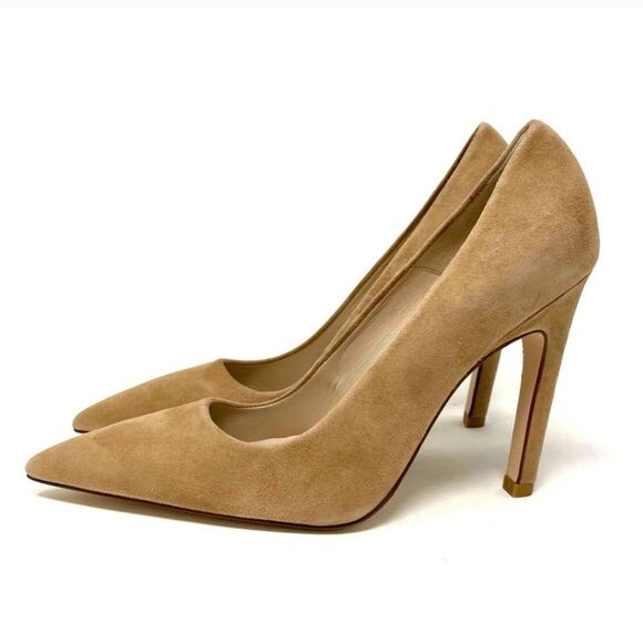 Good American The Icon Pump in Suede Nude 7.5 - Picture 7 of 9